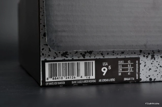 384664-116 Jordan Air Retro 6 Maroon white 0825